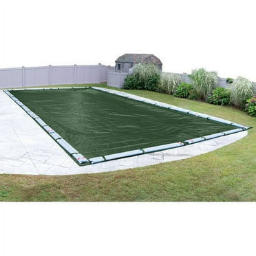 Pool Mate 12 Year Extra Heavy-Duty Forest Green In-Ground Winter Pool Cover, 18 x 40 ft. Pool