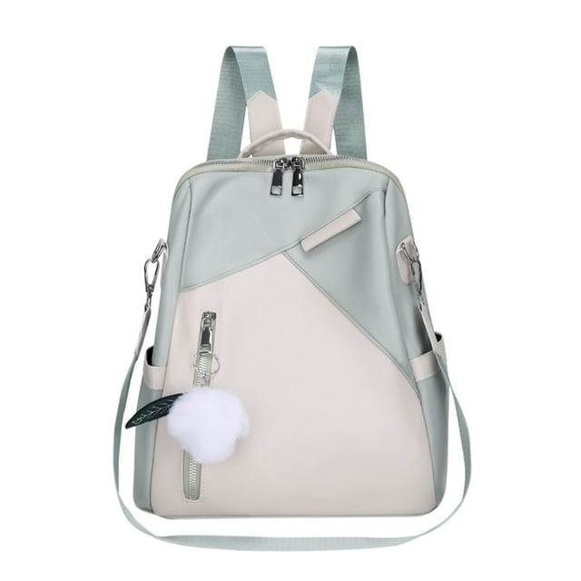 Ladies Fashion Pendant Casual Backpack Retro Style Solid Color Large Capacity Backpack Water Backpack for Biking