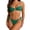 Green Halter Swimsuits, variant on Halter Bikini Sets for Women 2-Piece Open Back Bathing Suit,Push Up Bra and Seamless Stretch Swimwear Bottom