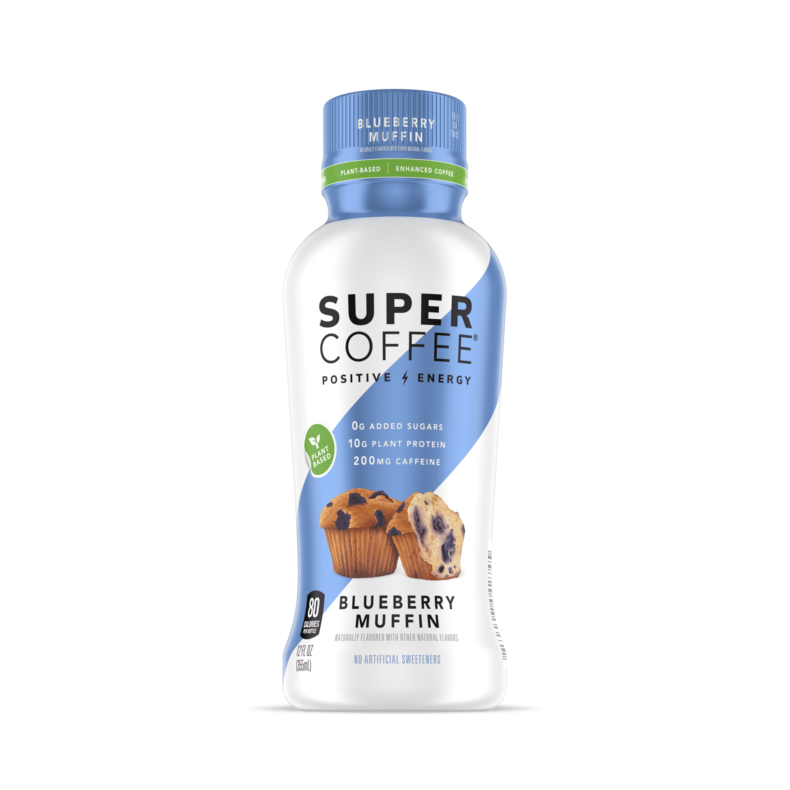 Super Coffee Blueberry Muffin Iced Coffee Bottle, 12 fl oz