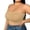 Khaki, variant on Full Bust Strapless Bra for Seamless Push Up Comfortable Support with Grip Band Bra Strapless for Women Back Less Bra Padded Underwire Bra