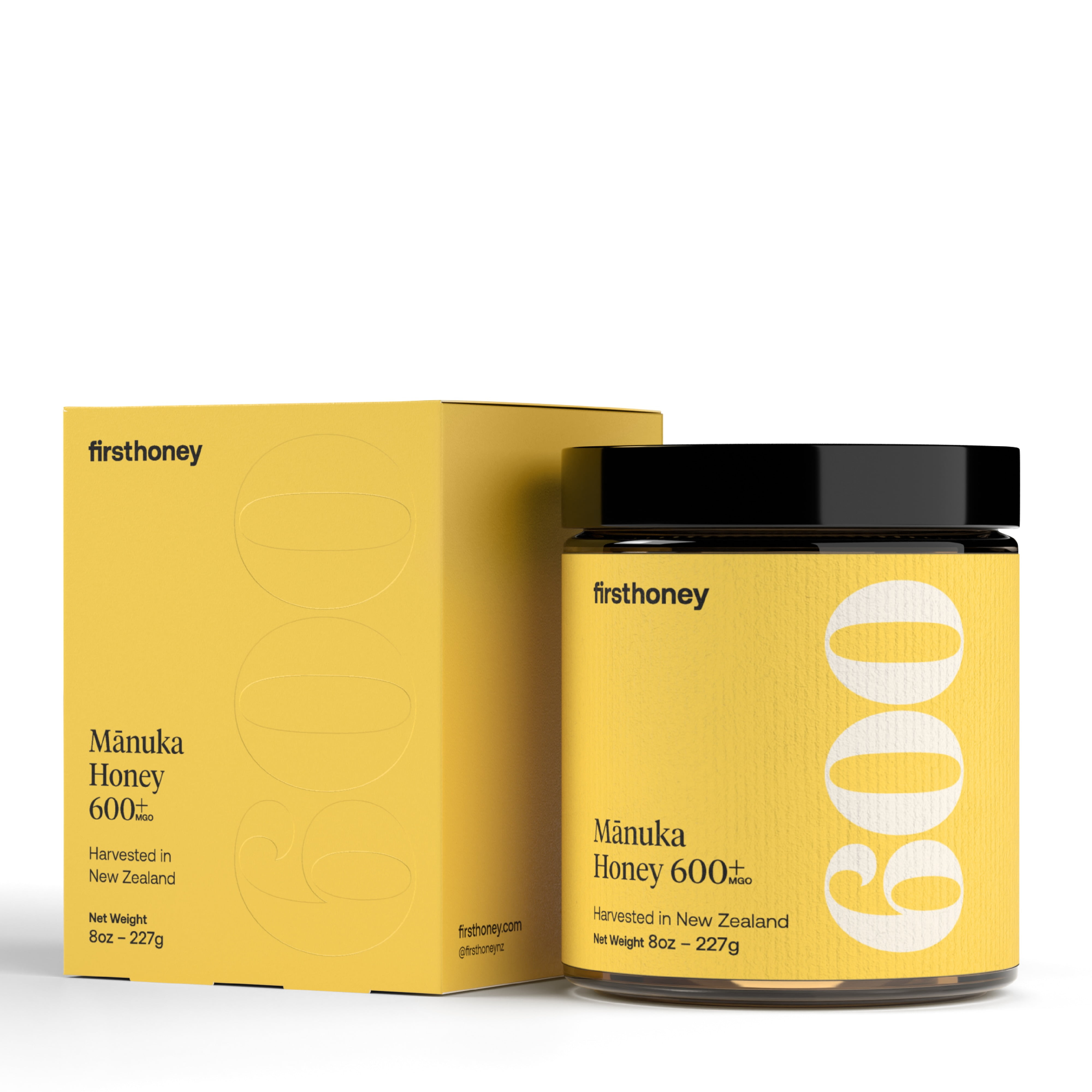 First Honey Manuka Honey MGO 600+, Pure Medical Grade Honey for Immune Healing, Immunity Boost, 8oz