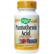 Nature's Way Pantothenic Acid, Capsules, 100 CT (Pack of 2)