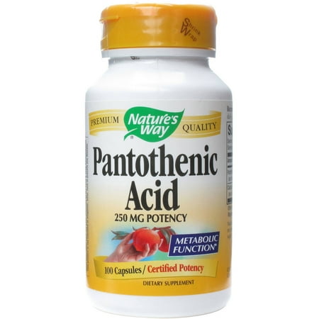 Nature's Way Pantothenic Acid, Capsules, 100 CT (Pack of 2)