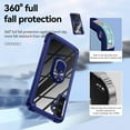 thumbnail image 4 of Dteck for Galaxy A54 5G Case, Shockproof Clear Crystal Hard PC Back Hybrid Protective Rugged Cover Ring Holder Kickstand for Magnetic Car Mount for Samsung Galaxy A54 5G 6.4 inch, Blue, 4 of 8
