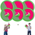 thumbnail image 1 of Kids Outdoor Toys, Toss And Catch Ball Set, Outside Yard Games For Kids With 6 Paddles 3 Balls Paddle Game Set Playground Sets For Backyard Sports Out, 1 of 5