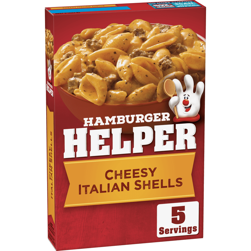 Hamburger Helper, Cheesy Italian Shells, 6.1 oz box