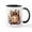 White/Black Inside, variant on CafePress - Halloween Pumpkin Leopard Print - 11 oz Ceramic Mug - Novelty Coffee Tea Cup