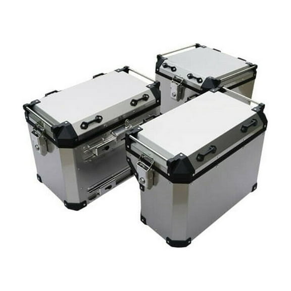 Aluminum Motorcycle Side Case With Mount Pannier Luggage Storage Bag for Honda CB500X 2015-2019 16 17 18, Left 58L Right 58L Top 50L