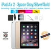 (Certified Refurbished) Apple iPad Air 2 -128GB Silver - Sprint Plus WiFi - Case, Rapid Charger, Pre-Installed Tempered Glass & Stylus Pen - FREE 2 Day Shipping