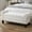White, variant on 50" Flip-Top Storage Bench, Polyester Upholstered Bedroom Bench with Tufted Seat, Rolled Arms & Nailhead Trim