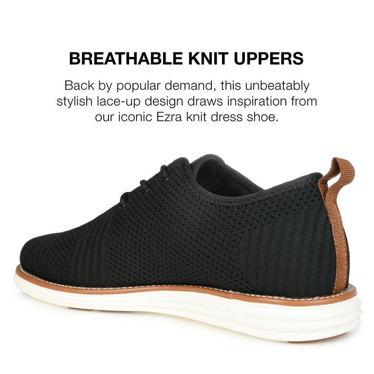 Vance Co. Mens Novak Tru Comfort Foam Knit Lace-up Round Toe Dress Shoe,  Widths Available - Walmart.com