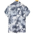 thumbnail image 4 of Summer Saving!Father Day Sale Deals!YANHAIGONG Hawaiian Shirt for Men,Flower Beach Shirts for Men,Casual Tropical Shirts Short Sleeve Floral Casual Button Down Turndown Collar Summer Hawaiian Shirt, 4 of 4