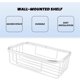 thumbnail image 3 of Bathroom Shower Shelf Aluminum Storage Rack Wall Mounted, 3 of 5
