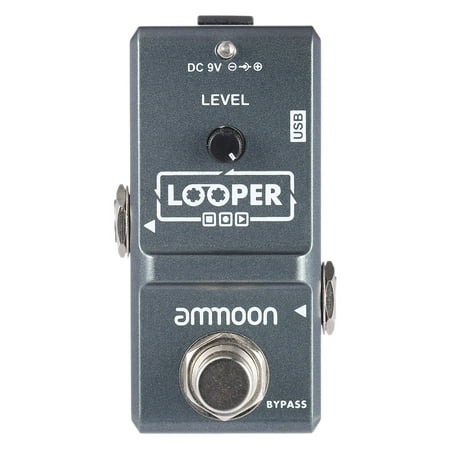 ammoon AP-09  Nano Loop Electric Guitar Effect Pedal Looper True Bypass Unlimited Overdubs 10 Minutes Recording with USB (The Best Guitar Pedals)