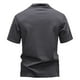 thumbnail image 4 of pstuiky Camisa de manga corta para hombre, Blusa básica de manga corta con cuello redondo y mangas cortas para hombre ropa de hombre l, 4 of 4