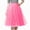A67-Pink, variant on Women's Tulle Skirt Knee Length 3-Layered Wedding Party Homecoming Prom Dress(Blue,One Size)