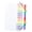 White, variant on 24 Pockets A4 Letter Size Expanding File Folder, Rainbow Color Tab Document Organizer, Waterproof Portable PP Plastic Accordion Filing Folder for School Office Paper Classification