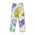 thumbnail image 4 of Bingfone Cute Chameleons Mens All Over Print Sleep Pajama Pants-Medium, 4 of 9