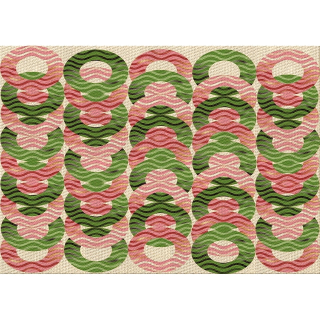 Ahgly Company Tapis d'Intérieur Lavables en Machine Rectangle Rouge Châtaignier de Transition, 8' x 10'