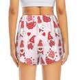 thumbnail image 4 of Running Shorts for Women, Valentine Gnomes Workout Athletic Shorts with Pockets, Lounge Yoga Shorts Women, 4 of 7