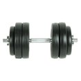 thumbnail image 2 of Juego de mancuernas VidaXL ajustables de 15 kg con placas de peso, color negro, 2 of 3