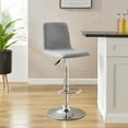 thumbnail image 1 of Hometrends Grey Fabric Bar Stool, 1 of 7