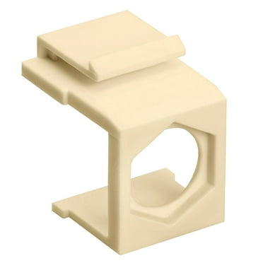 Cmple - Blank Insert for F type connector - Ivory (Pack of 10)