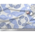 thumbnail image 2 of Soimoi Blue Poly Georgette Fabric Floral & Block Decor Fabric Printed Yard 52 Inch Wide, 2 of 3