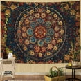 thumbnail image 4 of Gojian Boho Floral Mandala Tapestry Wall Hanging Pink Bohemian Flower Medallion Tapestry Aesthetic Watercolor Hippie Indian Small Tapestries for Bedroom Living Room Dorm Decor, 4 of 6