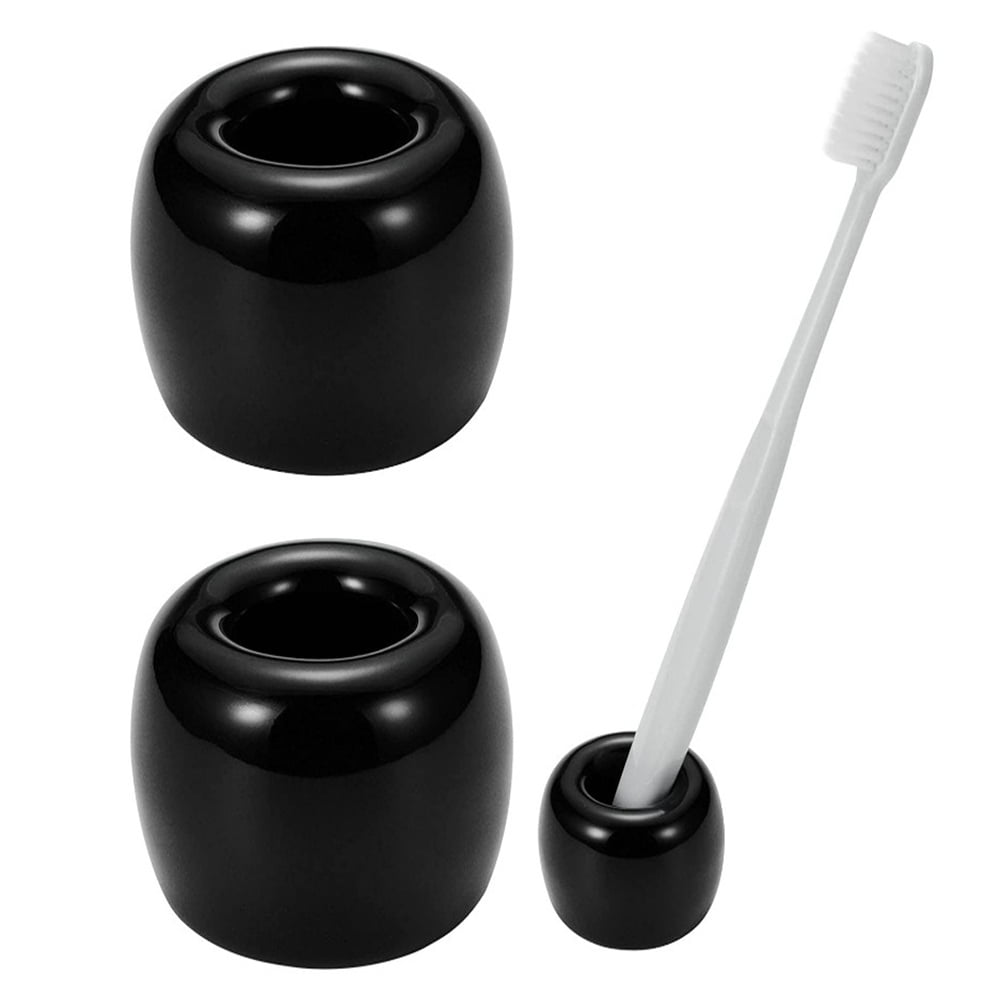 Mini Ceramic Couple Toothbrush Holder, HandMade Bathroom Toothbrush