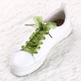 thumbnail image 2 of Cordones Planos de zapatos Allegra K Hilado de Nieve 2.5 cm de Ancho Verde Ejercito 130 cm, 2 of 6