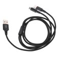 thumbnail image 3 of Dual Charging Cable Nylon Braided USB Cable Phone Charger Cord Data Line, 3 of 4