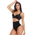 thumbnail image 5 of QRIC 3 Pack Women's Butt Lifting Sexy Thong Panties High Waist Tummy Control Shapewear Underwear Girdle S-3XL, 5 of 6