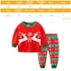 thumbnail image 2 of Conjunto de pijama navideño para niños, conjunto navideño de dos piezas para niños y niñas, 2 of 5
