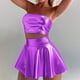 thumbnail image 1 of TaTaai Women Shiny Pleated Skirt Tube Top Two Piece Set Party Slim Fit Stylish Outfit Ladies Evening Festival Wear Lightweight Breathable Soft Comfortable Dress Set Gift, 1 of 8