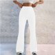 thumbnail image 2 of Pantalones de yoga de cintura alta y talle alto para mujer - Pierna ancha, poliéster/spandex, tallas S-XXL, aptos para fitness/casual, secado rápido, alta elasticidad, 2 of 5