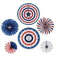 thumbnail image 2 of WRXMIJNHGSA Hangs Under $5 Flag Paper 6PC American Decoration Wall Paper Background Hanging Home Decor, 2 of 6