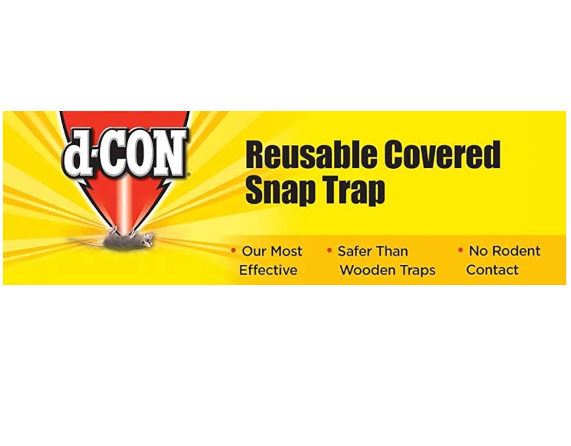  d-CON Reusable Covered Mouse Snap Trap, 1 Trap (Pack of 4) :  Home Pest Control Traps : Patio, Lawn & Garden