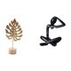 thumbnail image 1 of Escultura de hoja de metal creativa nórdica y estatua abstracta de pensador, colección de figuras decorativas para escritorio, estante de mesa moderno, 1 of 8