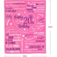 thumbnail image 3 of LHSHID 20th Birthday Decorations for Women Blanket 50"x60", 3 of 7
