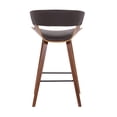 thumbnail image 6 of Modern 26-Inch Counter Height Bar Stool - Wood & Faux Leather, 6 of 6