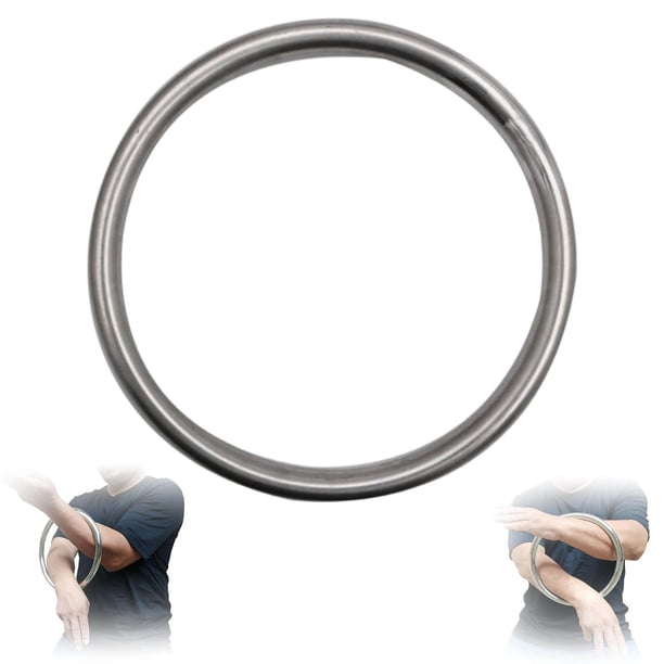 Anillo de acero inoxidable Wing Chun para entrenamiento de fuerza de muñeca y mano, acero inoxidable 304, artes marciales, anillo Kung Fu