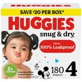 thumbnail image 3 of Huggies Snug & Dry Leakproof Baby Diapers, Size 4 (22-37 lbs), 180 Count (Select for More), 3 of 15