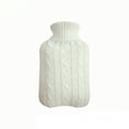 thumbnail image 1 of Matsuzay Funda para bolsa de agua caliente de 2000ml, protector de botella extraíble tejido, calentador de invierno, manga antiescaldado a Suministros térmicos Blanco, 1 of 6