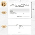 thumbnail image 2 of Advice and Wishes Cards for the New Couples Mr and Mrs, Bride and Groom, Newlyweds, Perfect 50 Pcs Wedding Advice Cards for the Wedding Reception Decorations/Bridal Shower Party, 2 of 10