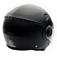 thumbnail image 3 of MMG Motorcycle Open Face Helmet DOT Flip-Up Visor Gloss Black (X-Large) Model 28, 3 of 6