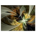 thumbnail image 2 of Design Art - Fleur Fractale Dorée Symétrique, 2 of 3