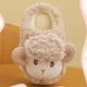 thumbnail image 5 of Puntoco Sandalias De Verano Para Bebés,Zapatillas De Algodón Para Niños Para Niños Y Niñas Invierno Nuevo Hogar Interior Lindo Ovejita Bebé Antideslizante Pantuflas Peludas Caqui 28-29, 5 of 9