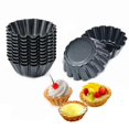 thumbnail image 1 of Muffin Mould, 12 Pieces Mini Tart Moulds, Made Of Carbon Steel, Cake Moulds, Tart Moulds, Non-stick Muffin Moulds, Carbon Steel Tartlet Moulds, Reusab, 1 of 4